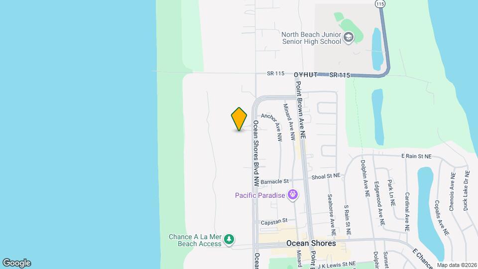 835 Ocean Shores Blvd NW Mapa y Detalles de la Ubicación