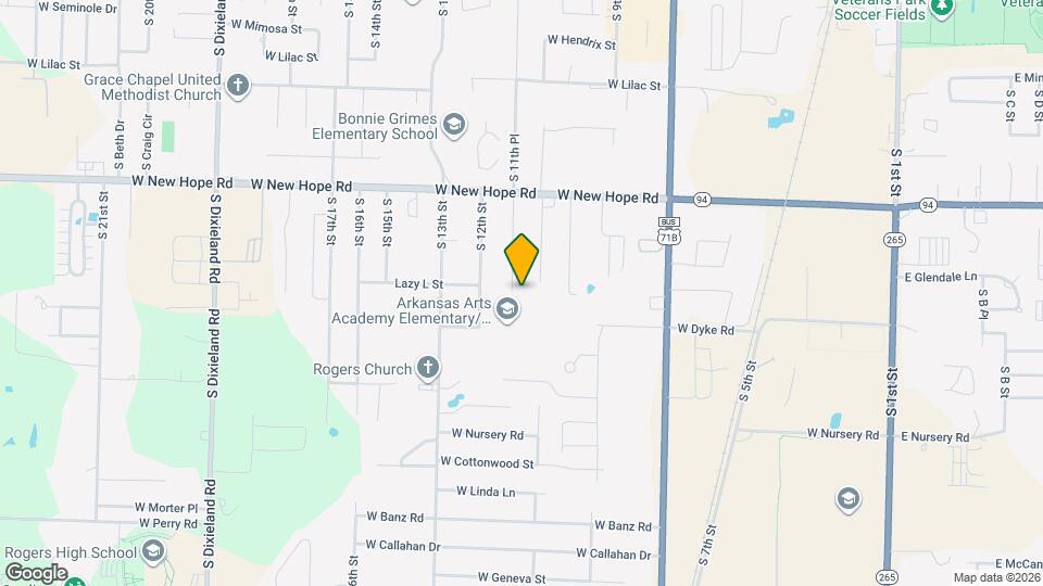 1953 S 11th Pl Map and Location Details