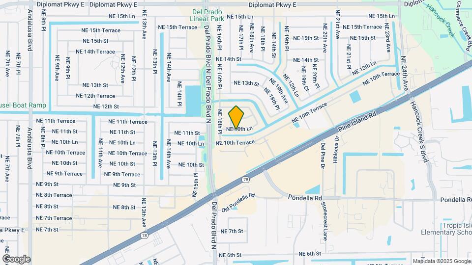 1706 NE 10th Ln Map and Location Details
