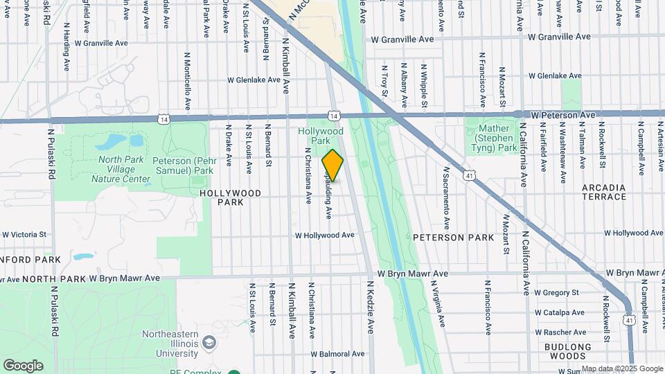 5815 N Spaulding Ave Map and Location Details