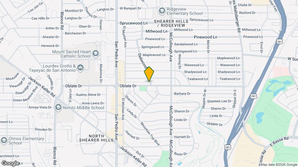 801 Oblate Dr Map and Location Details