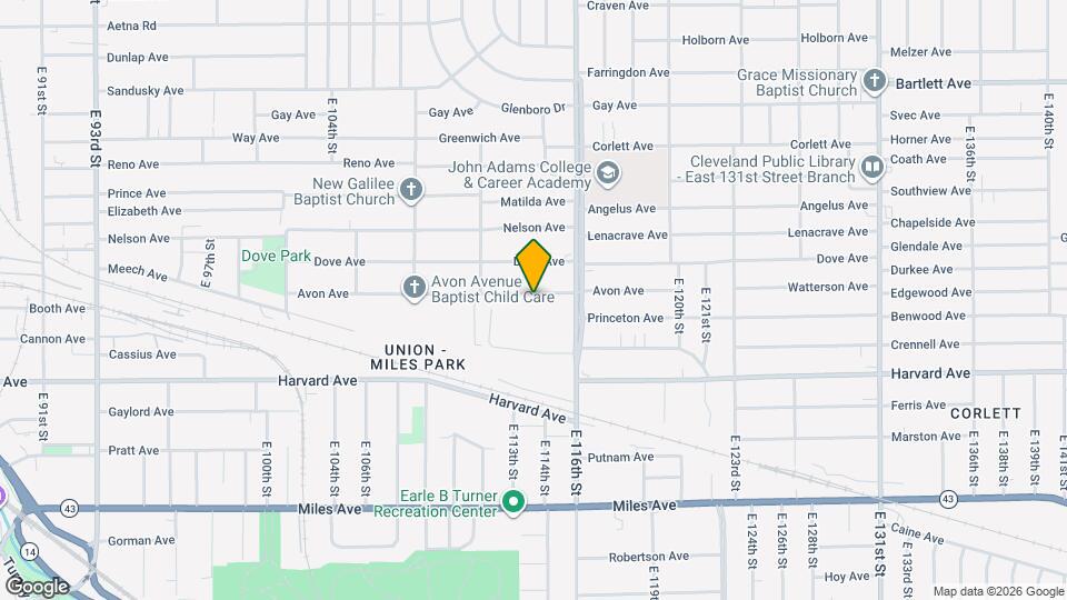 11402 Avon Ave Map and Location Details