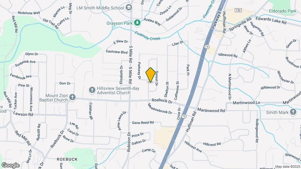 829 Meadowbrook Dr Map and Location Details