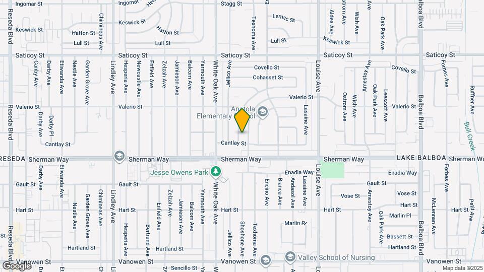 7248 Shoshone Ave Map and Location Details