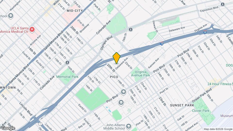 2029 Delaware Ave Mapa y Detalles de la Ubicación