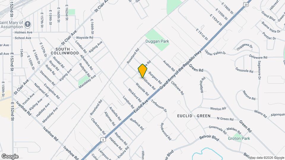 1728 Hillview Rd Map and Location Details