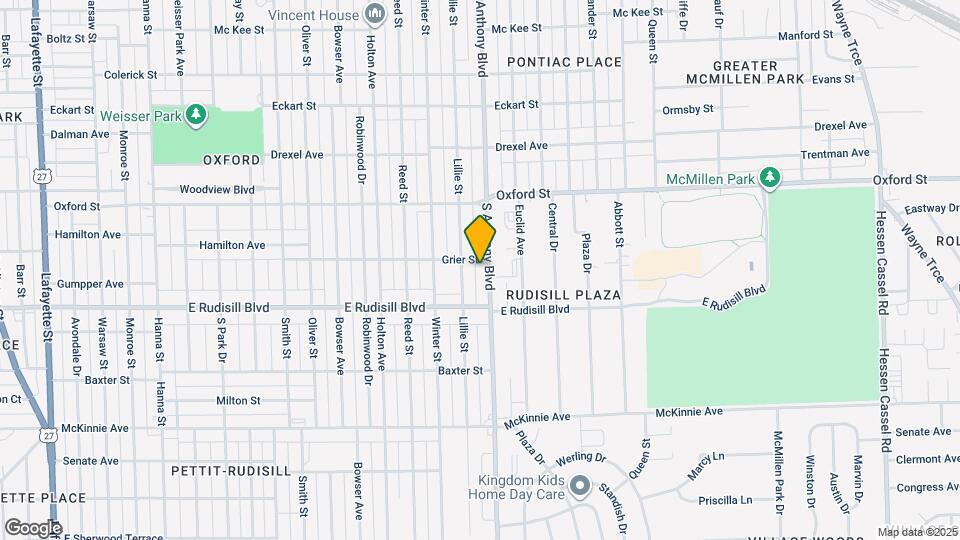 3712 S Anthony Blvd Map and Location Details