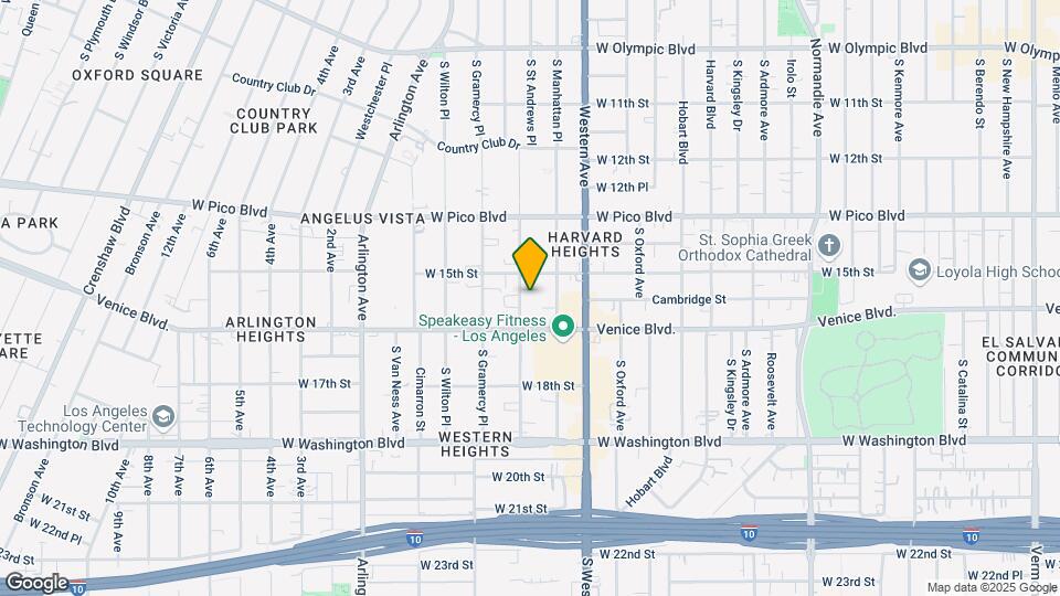 1522 S St Andrews Pl Map and Location Details