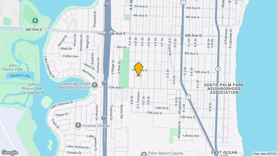 1029 S C St Map and Location Details