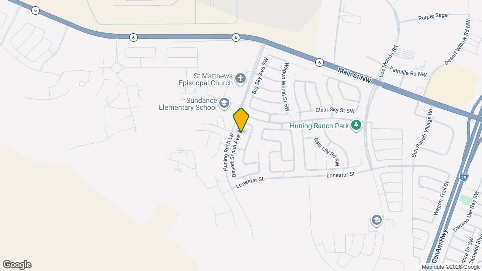 740 Desert Senna Ave SW Map and Location Details