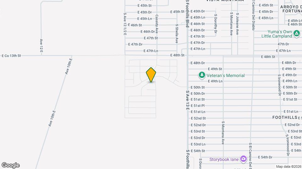 12673 S 50th Dr Map and Location Details