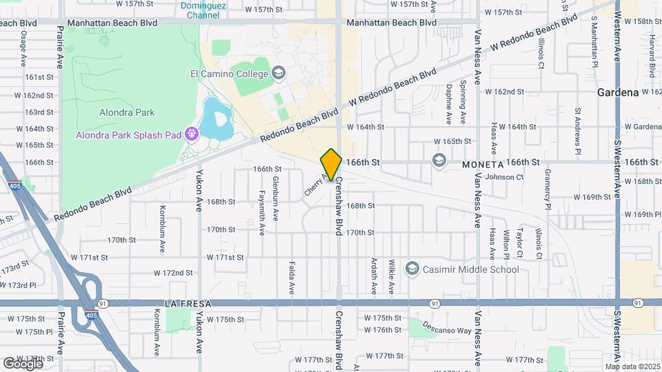 16685 Crenshaw Blvd, Unit 5 Map and Location Details