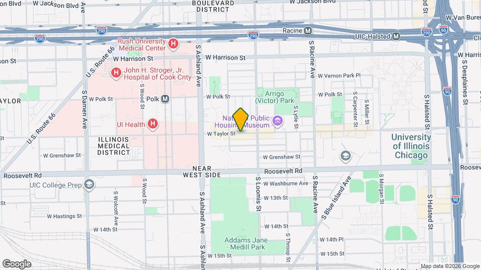 1437 W Taylor St Map and Location Details