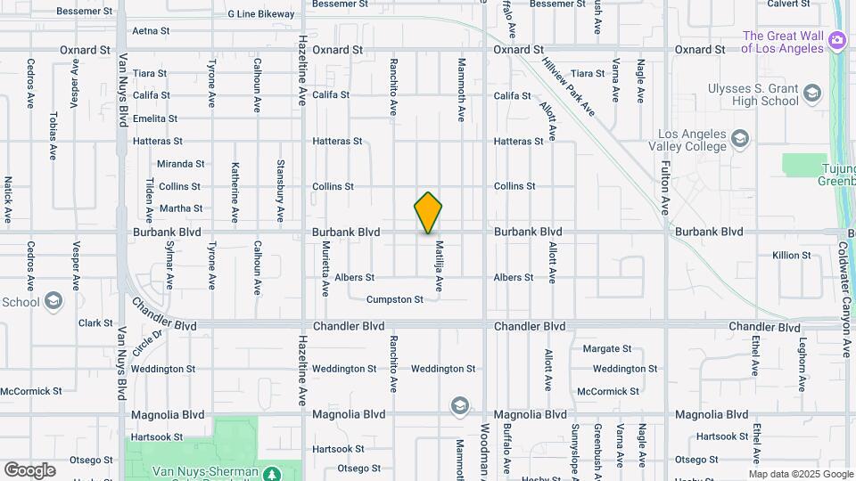 13810 Burbank Blvd Map and Location Details