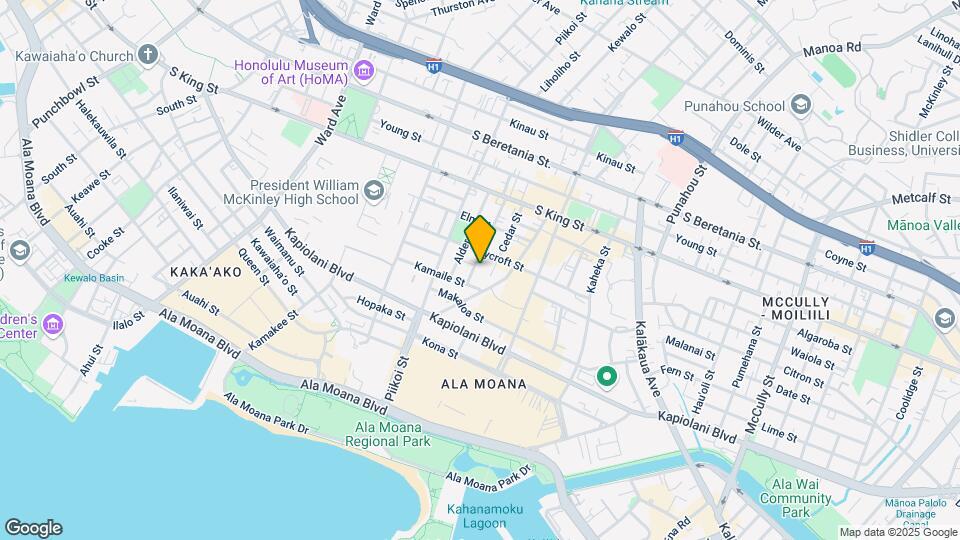 725 Birch St Mapa y Detalles de la Ubicación