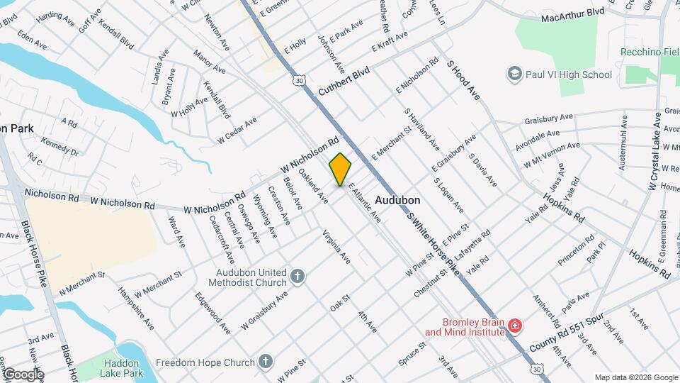 100 W Merchant St Map and Location Details