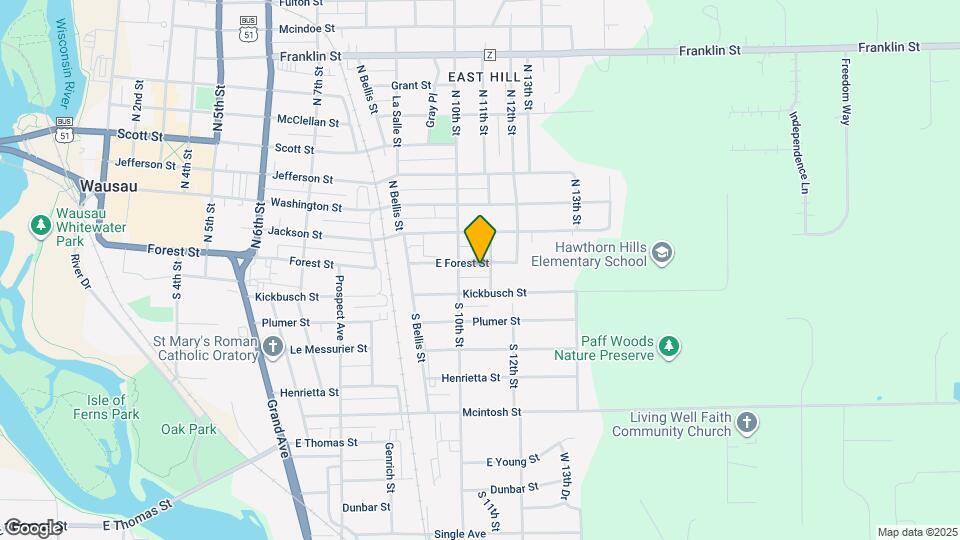 1013 E Forest St Map and Location Details
