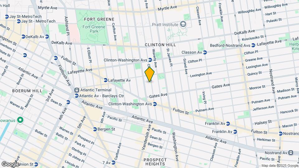 420 Clinton Ave Map and Location Details