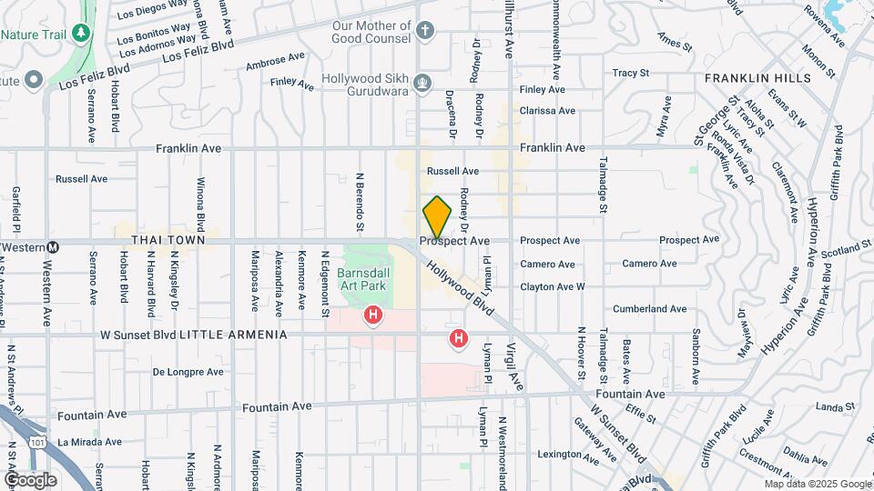4632 Prospect Ave Map and Location Details