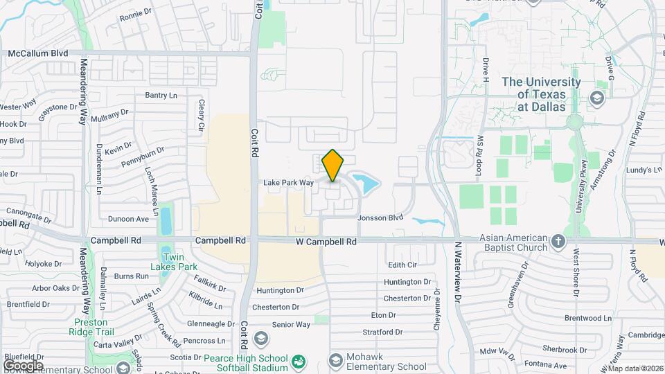 2202 Shady Vista Map and Location Details