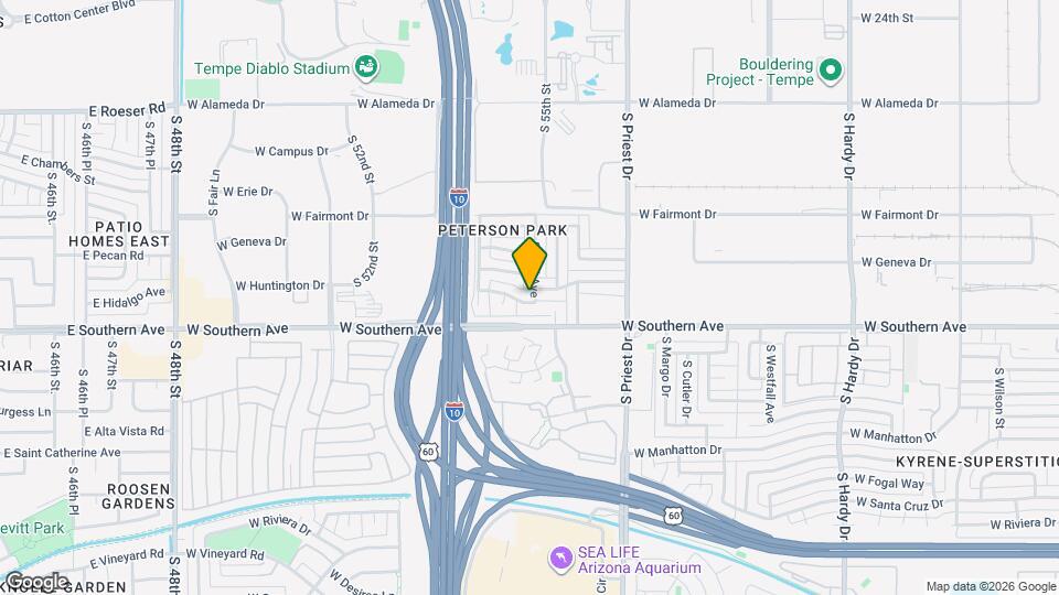 1608 W Inverness Dr Map and Location Details