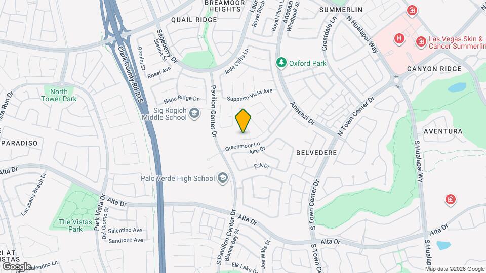 10756 Turquoise Valley Dr Map and Location Details