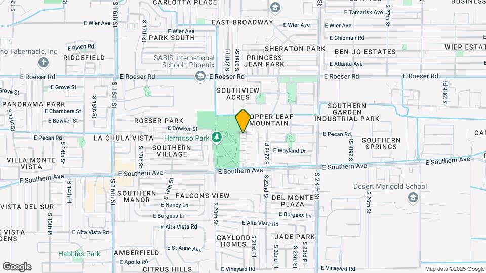 5614 S 21st Pl Map and Location Details