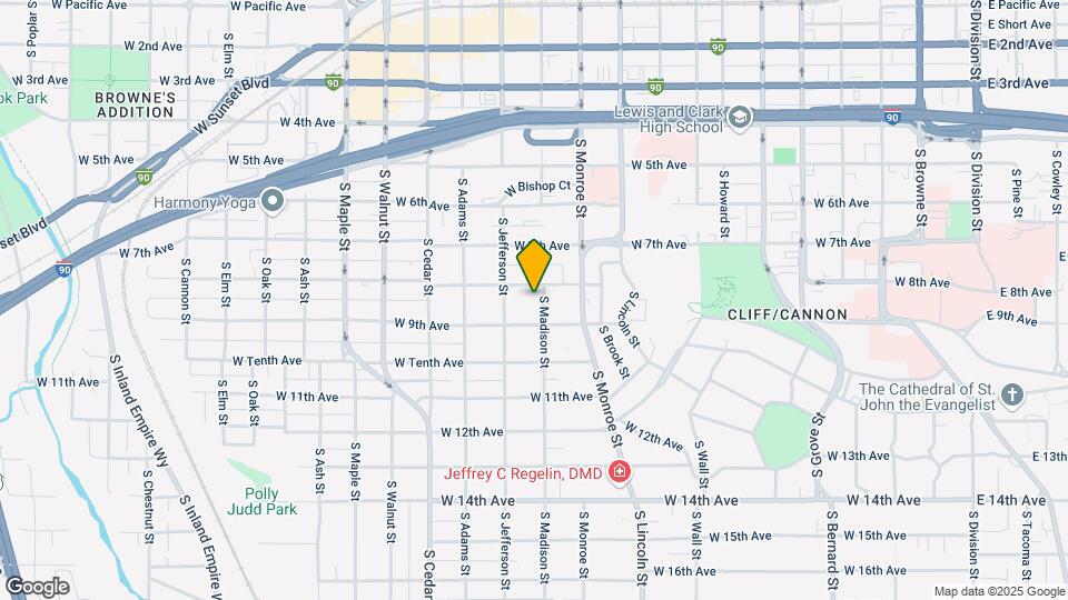 1101 W 8th Ave Map and Location Details