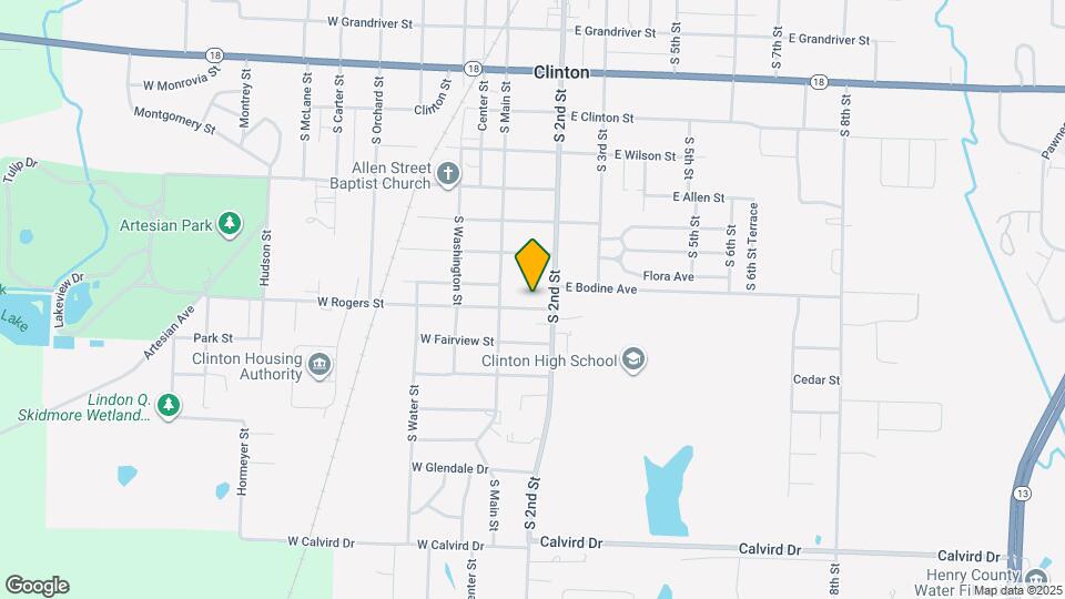 109 E Rogers St Mapa y Detalles de la Ubicación