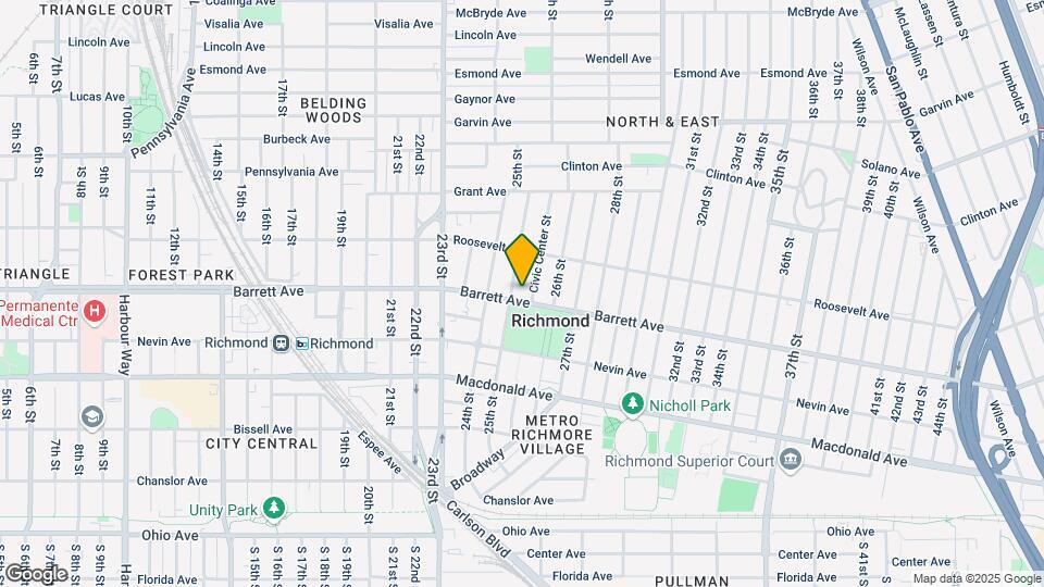 2509-2515 Barrett Ave Map and Location Details