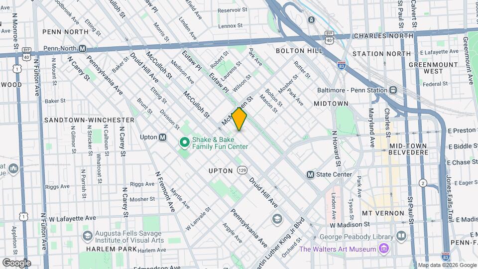 1426 Madison Ave, Unit Apartment 2 Map and Location Details