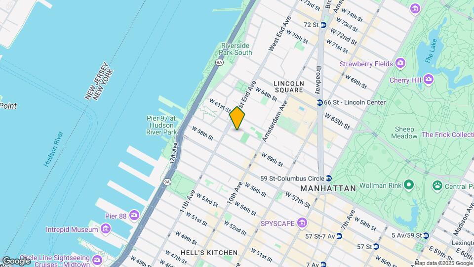 555 W 59th St Mapa y Detalles de la Ubicación