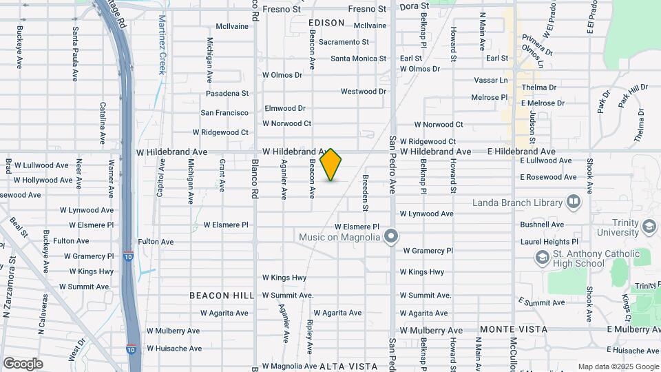 610 W Rosewood Ave Map and Location Details