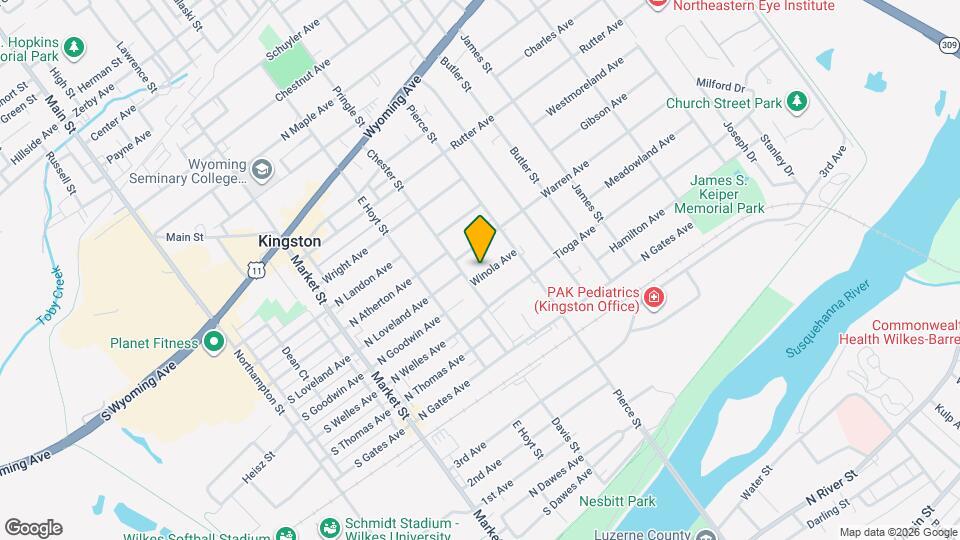 368 Winola Ave, Unit 2nd floor duplex Map and Location Details