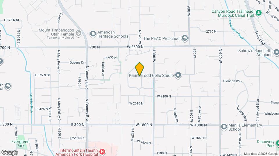 2281 N 1420 W Map and Location Details