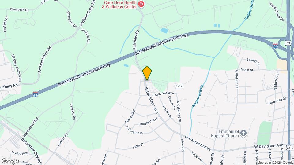 1986 W Davidson Ave Mapa y Detalles de la Ubicación