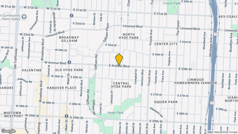 629 E Armour Blvd Map and Location Details