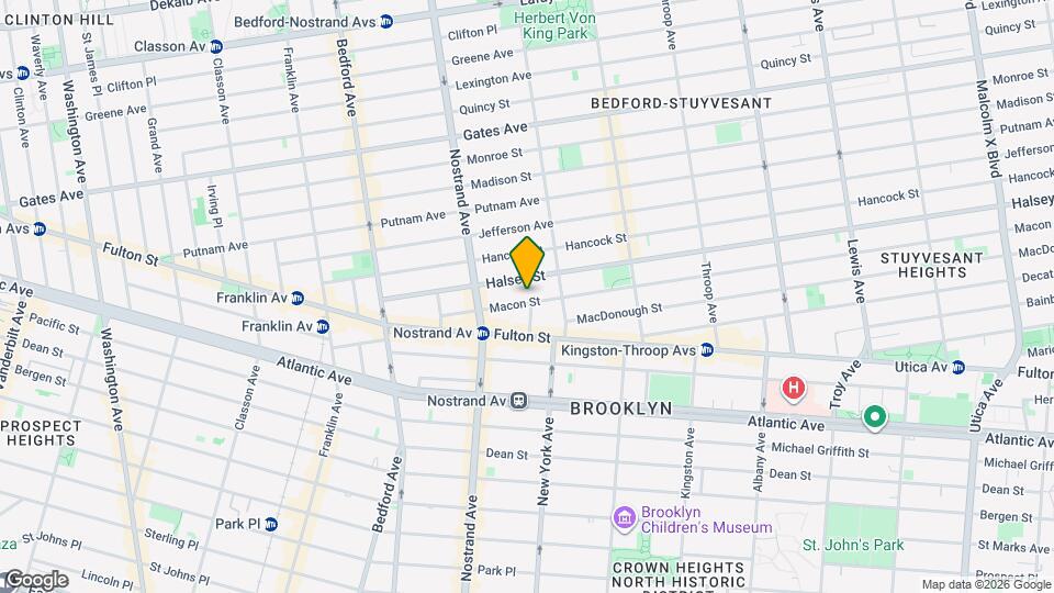 85 Macon St, Unit GARDEN APARTMENT Mapa y Detalles de la Ubicación