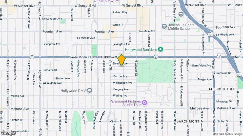 6107 Romaine St Map and Location Details
