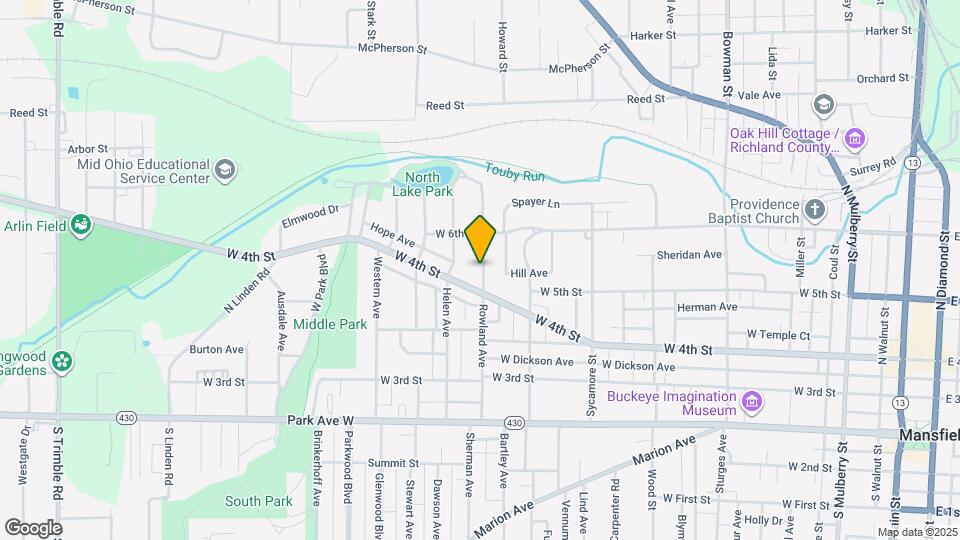 185 Rowland Ave Map and Location Details