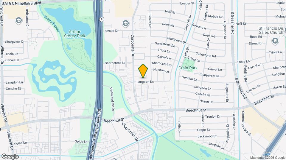 9526 Langdon Ln Map and Location Details