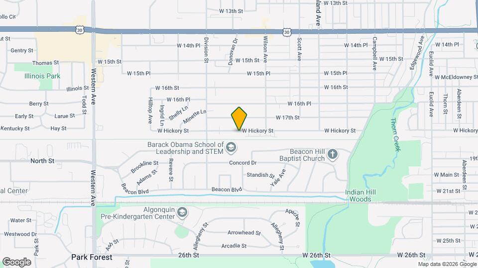 444 Hickory St Map and Location Details