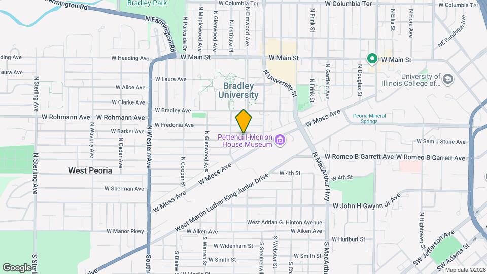 1403 W Barker Ave Mapa y Detalles de la Ubicación