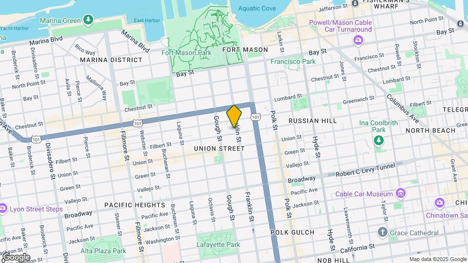 1600 Filbert St Mapa y Detalles de la Ubicación