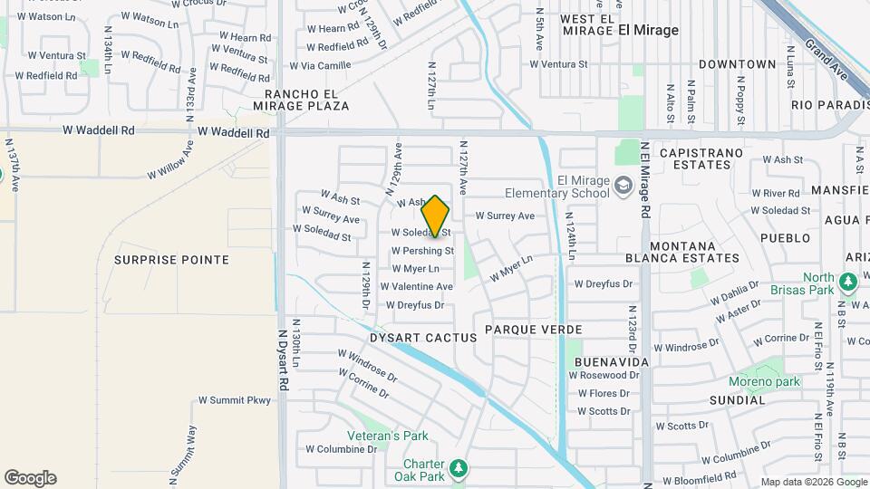 12742 W Pershing St Map and Location Details