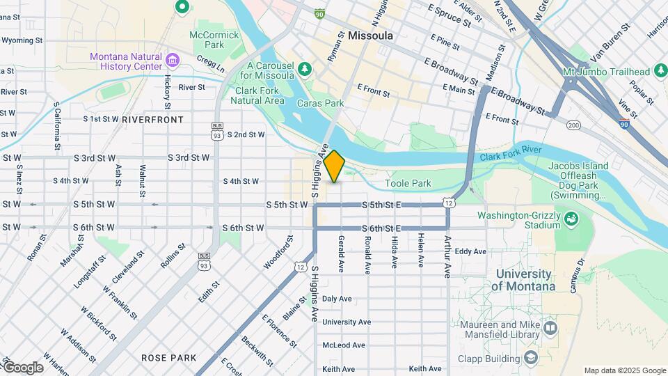 135 S 4th St E Map and Location Details