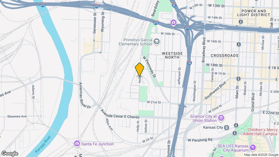 1822 Holly St Map and Location Details