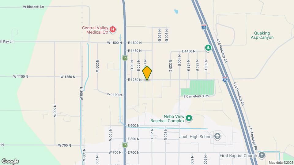 1226 N 150 E Map and Location Details