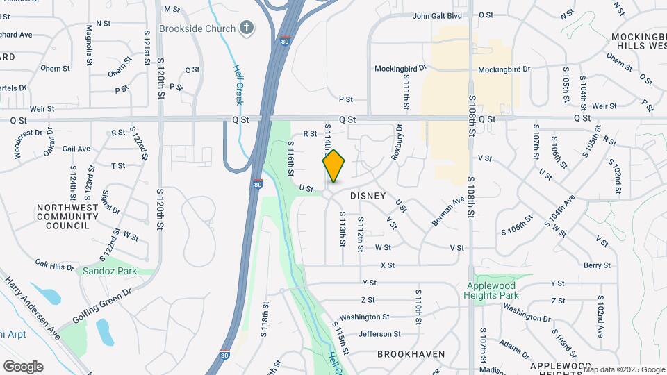 5527 S 114th St Map and Location Details