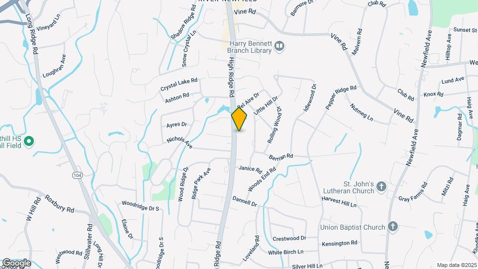 663 High Ridge Rd Map and Location Details